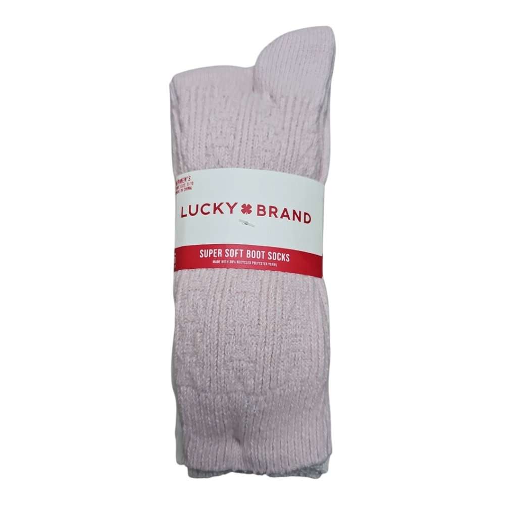 LUCKY BRAND Boot Socks Super Buttery Soft Size 6-10 - Picture 2 of 4
